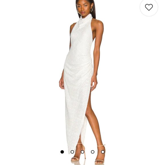 REVOLVE Dresses & Skirts - Never Worn - Revolve White Sequin Long Dress - Medium